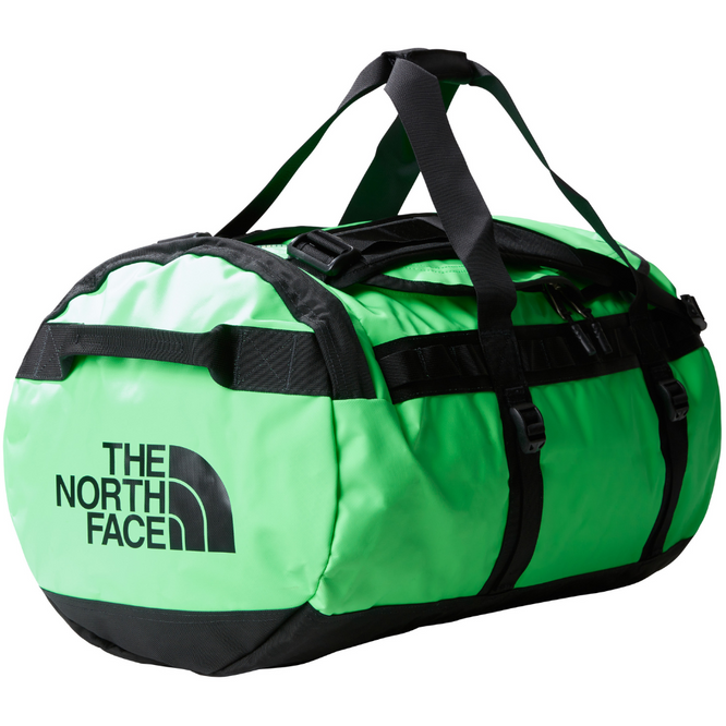 Base Camp M Duffel Bag Chlorophyll Green/TNF Black