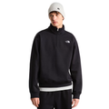 Essential Simple Dome 1/4 Zip Hoodie Pale Grey