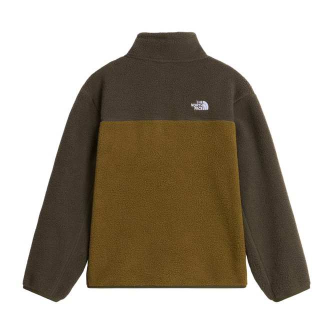 Kids Yummiori 1/4 Zip Hoodie Caraway Seed / Taupe Green