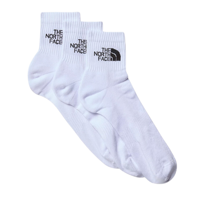 Multi Sport Cush Quarter Sock 3P TNF White