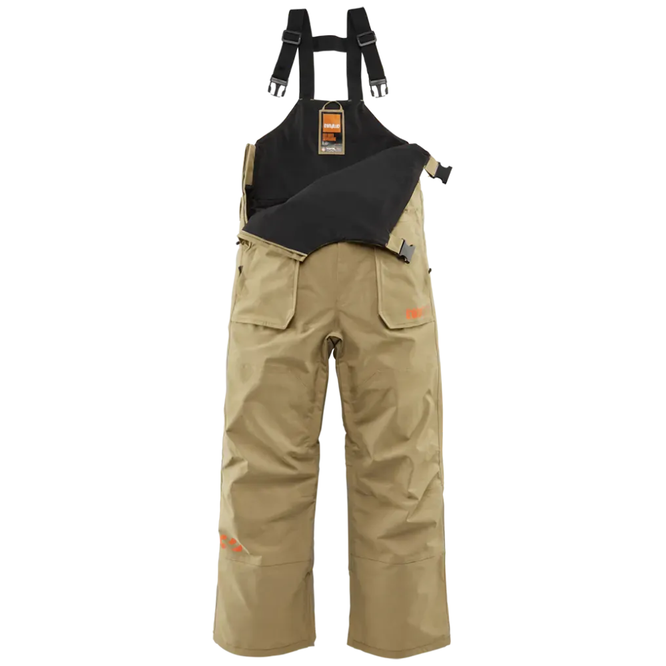 Basement Snowboard Bib Khaki