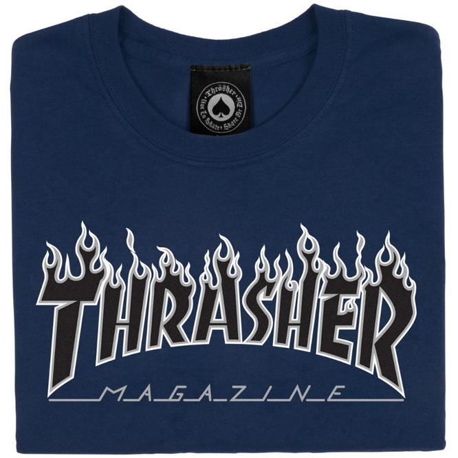 T-shirt Flame Marine/Noir