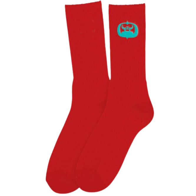 Matokie Embroidered Socks Red