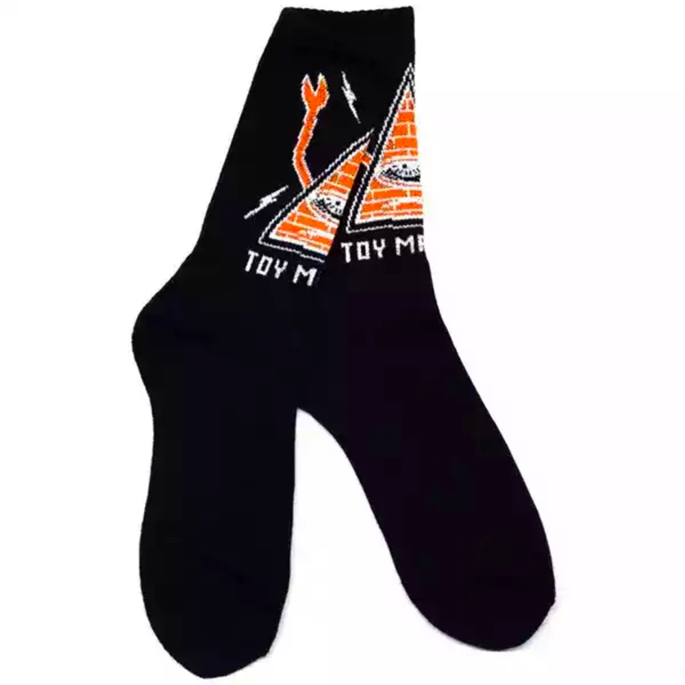 Toy Machine Pyramid Socks Black Stoked Boardshop toy-machine-pyramid-socks-black-stoked-boardshop