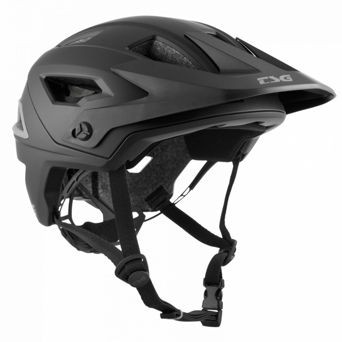 Chatter Solid Color Satin Black MTB Helm