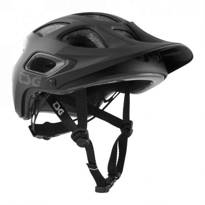 Seek Solid Colour Satin Black MTB Helmet