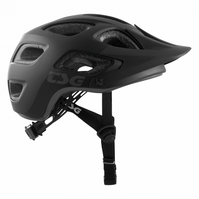 Seek Solid Color Satin Black MTB Helm