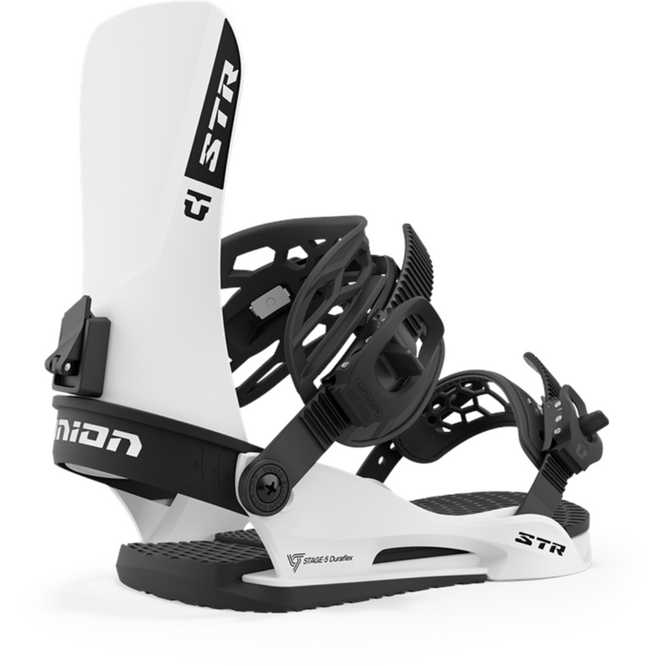 STR White 2024 Snowboard bindings