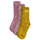 Classic Crew Socks 3-Pack Pink Dawn