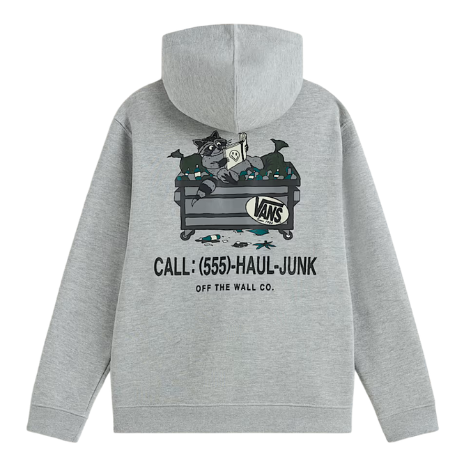 Kids Dumpster Raccoon Full Zip Hoodie Cement Heather