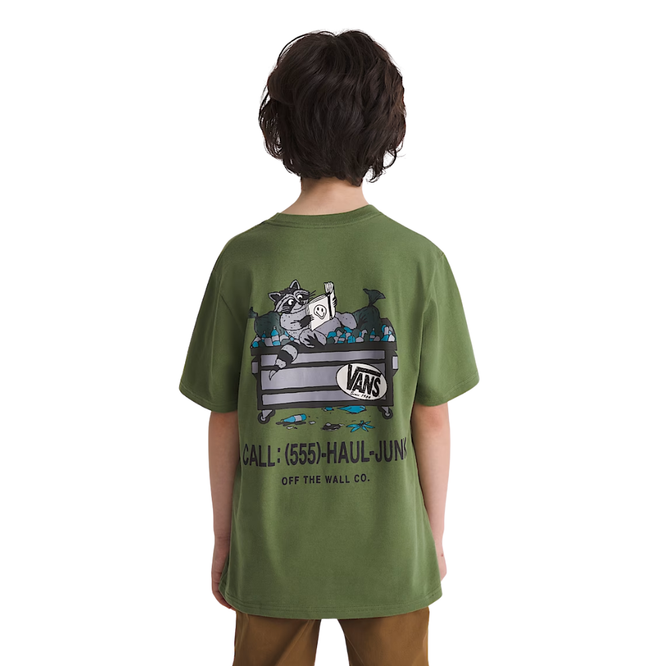 Kids Dumpster Raccoon T-Shirt Green Balsam