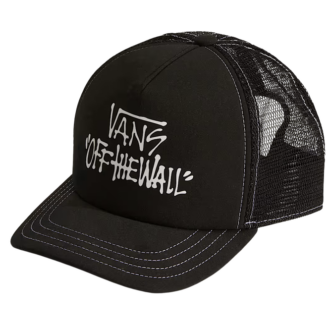 Kids Pop Trucker Cap Black