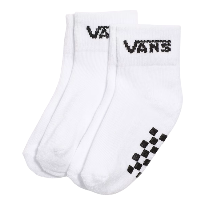 Toddler Classic Crew Socks Checkboard White