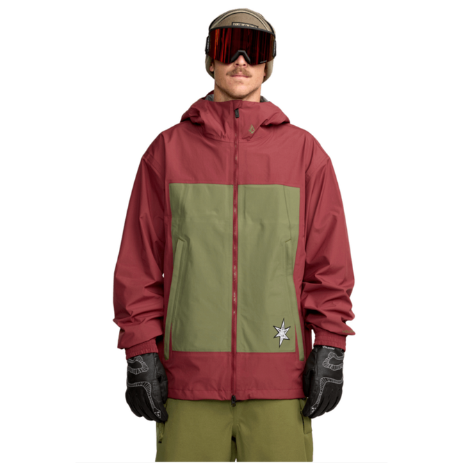 Arthur 3L Snowboard Jacket Burnt Red