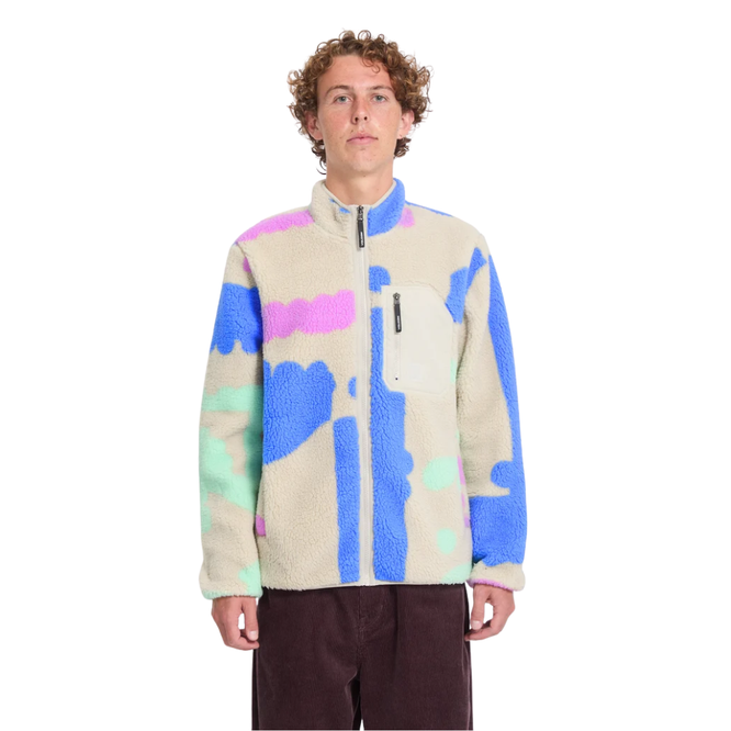 FA Carrau Fuzzar Zip Sherpa Jacket Multi