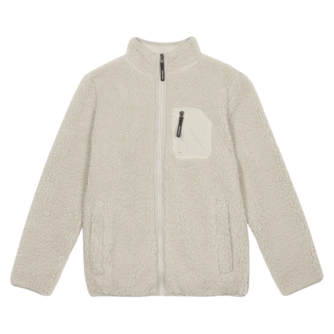 Kids Muzzar Fuzzar Full Zip Hoodie Stone