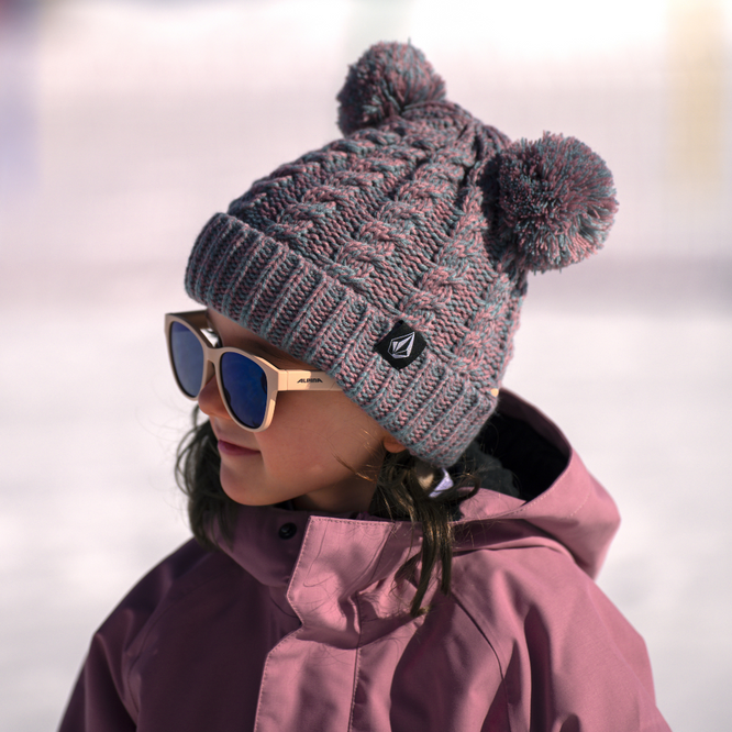 Bonnet Stone Pom Kids Mesa Rose