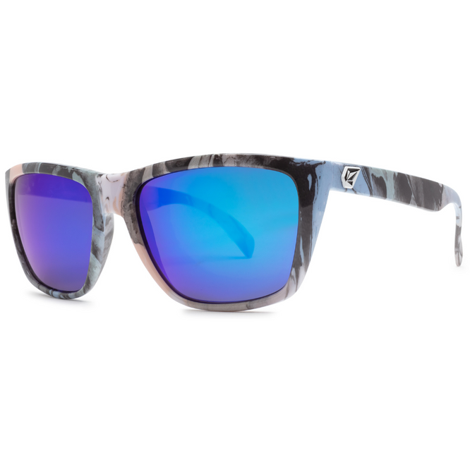 Plasm Sunglasses Skulls/Blue Mirror