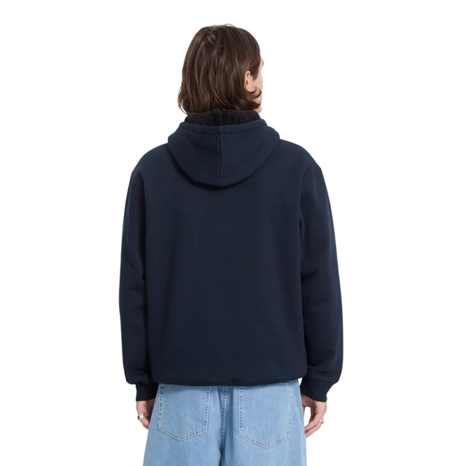Single Stone Lined Zip Hoodie Marine