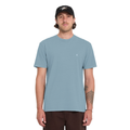 Solid Stone Embroidered T-shirt Ballpoint Blue