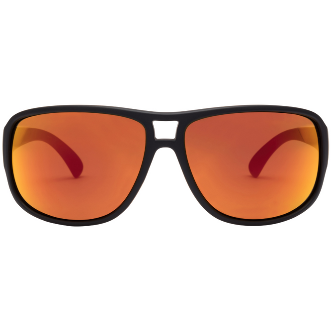 Stoke Sunglasses Matte Black/Heat Mirror