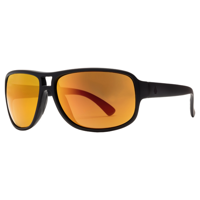 Stoke Sunglasses Matte Black/Heat Mirror
