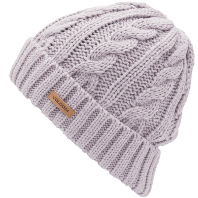 Womens Stone Knit Beanie Lavender Aura