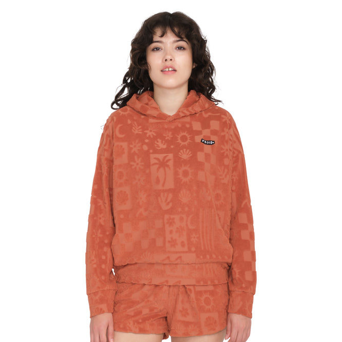Sweat à capuche Sunny Wild Terry Cloth Rosewood Womens