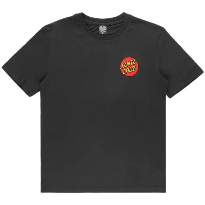 Womens Classic Dot Chest T-Shirt Black
