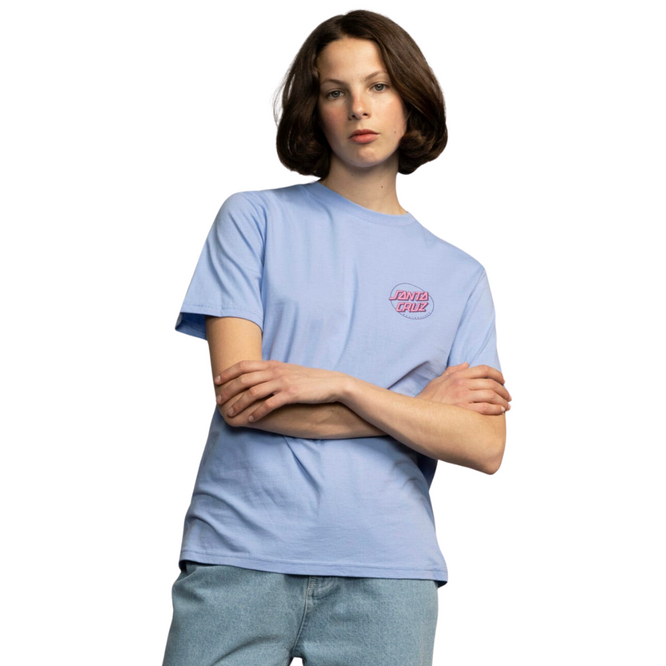 Womens Partial Dot T-shirt Hyacinth