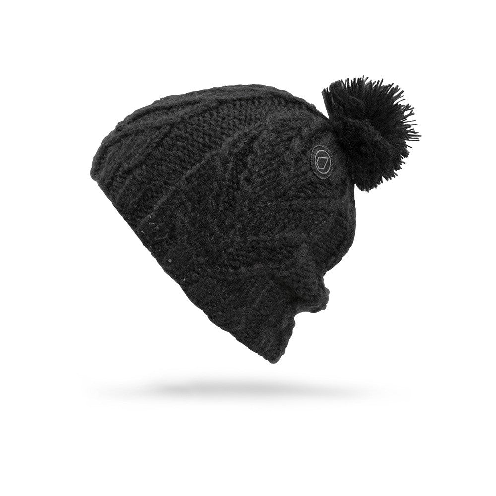 Leaf Beanie Black