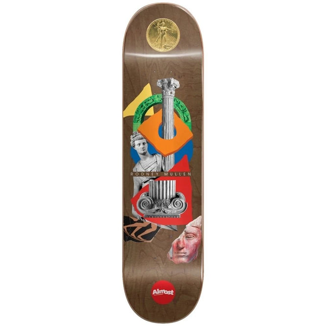 Mullen Relics Brown 7.75" Skateboard Deck