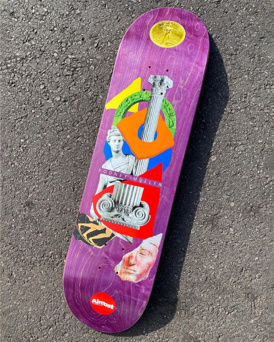 Mullen Relics Purple 8.25" Skateboard Deck