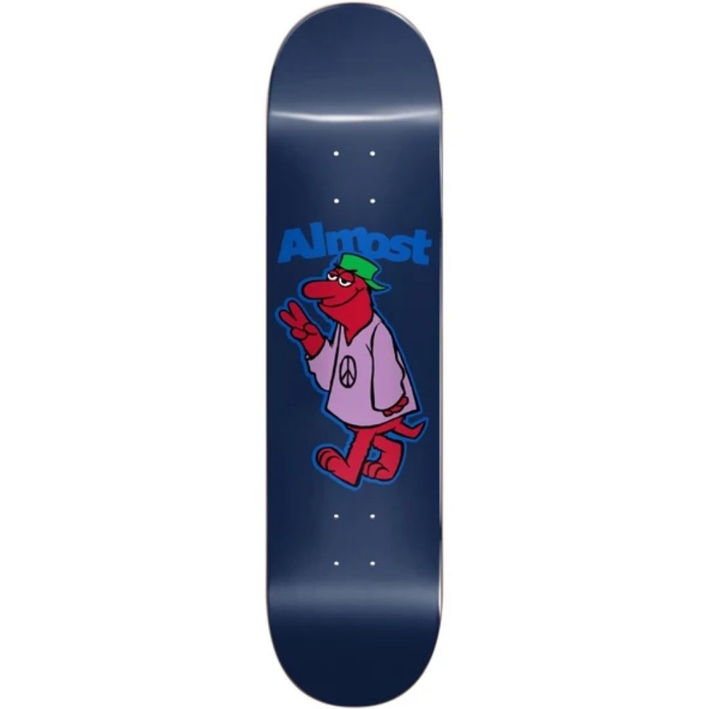 Peace Out Blue 8.375" Skateboard Deck