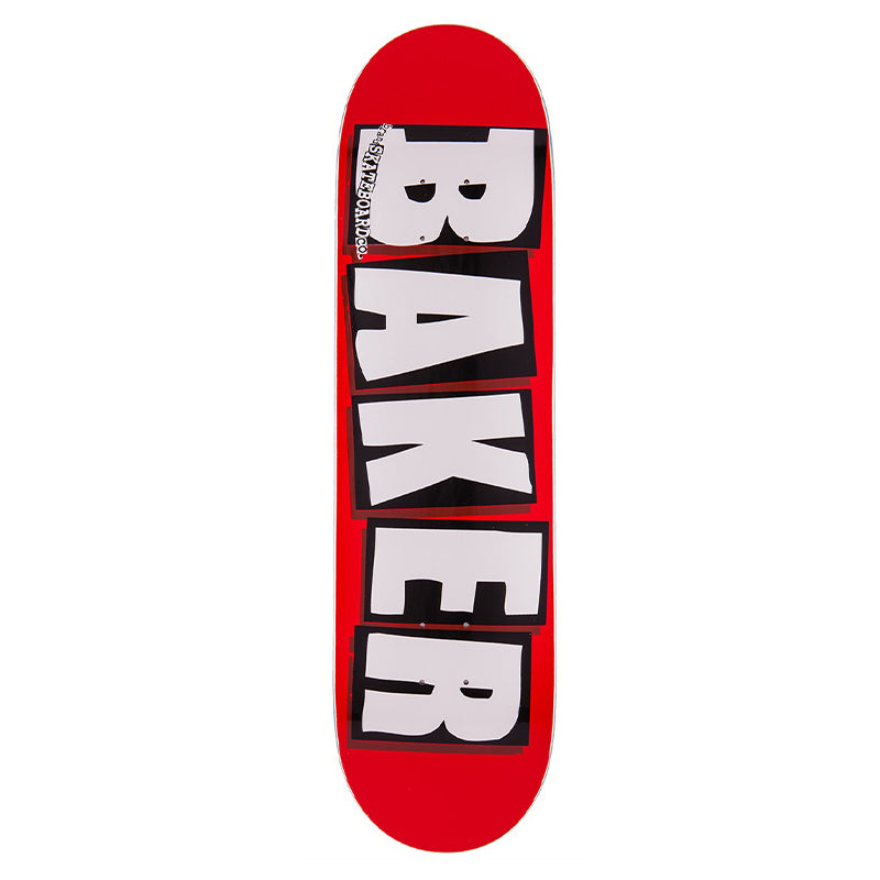 Brand Logo White 8.5" Skateboard Deck