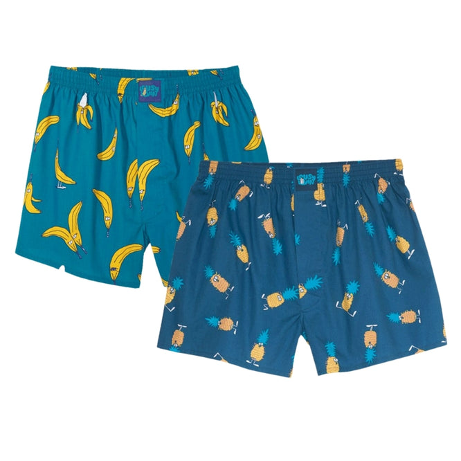 Banana Pineapple 2pack Boxershorts Ocean/ Blue Drive