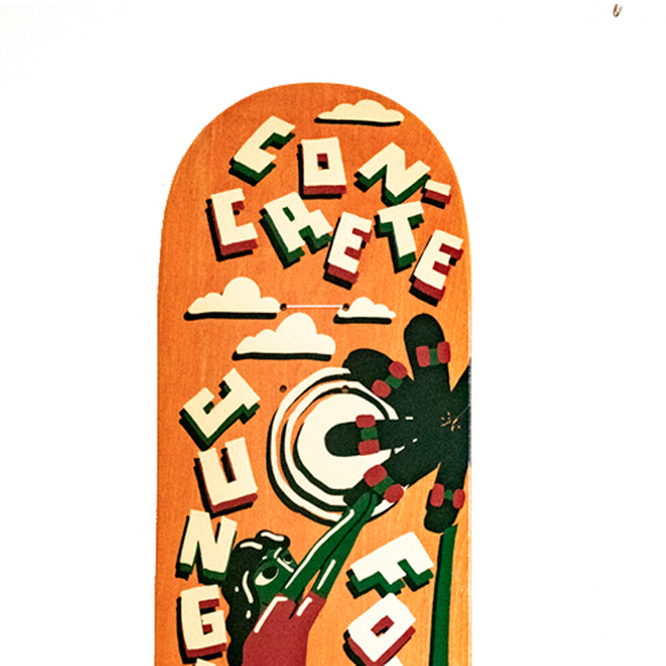 Grower's 8.3" Orange Skateboard Deck