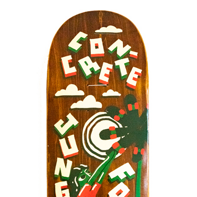 Grower's 8.6" Brown Skateboard Deck