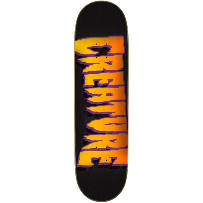 Logo Outline Stumps Orange/ Purple 8.5" Skateboard Deck