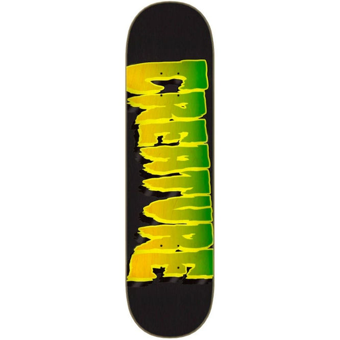 Logo Outline Stumps Yellow/ Green 8.25" Skateboard Deck