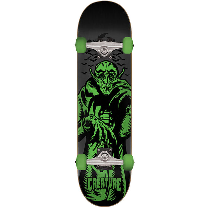 Vampire Black-Green 7.25" Complete Skateboard