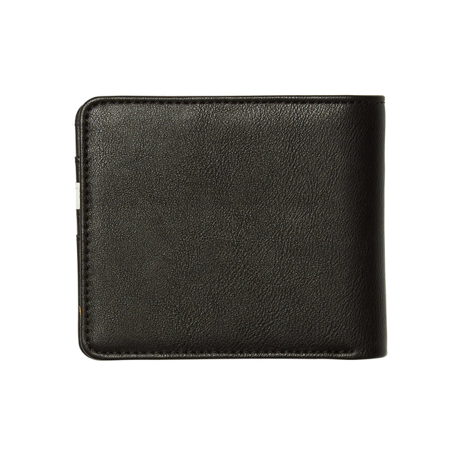 Slim Stone PU Wallet Large Black