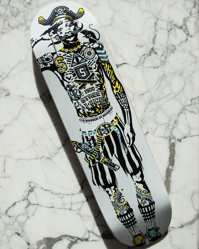 Master Blaster skateboard Moondust Grey