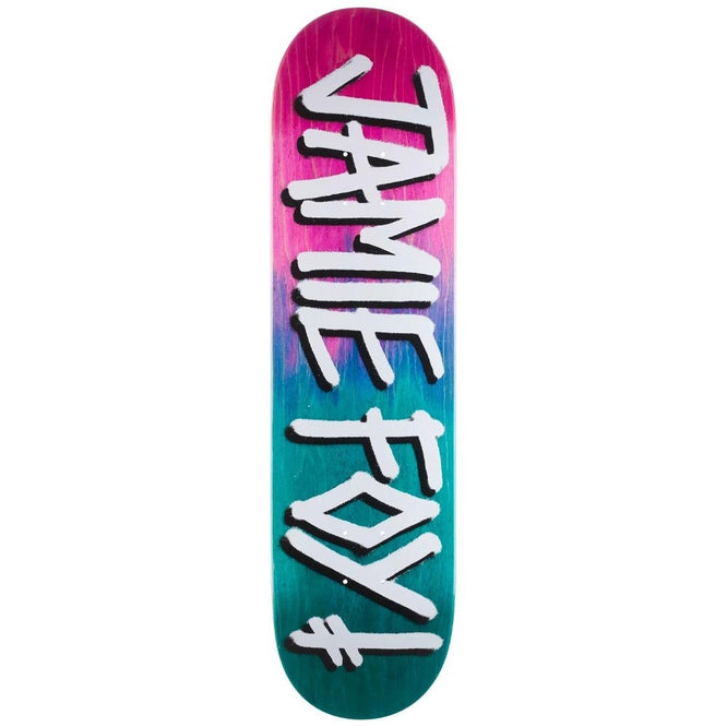 Jamie Foy Gang Name Pink/Teal 8.125" Skateboard Deck