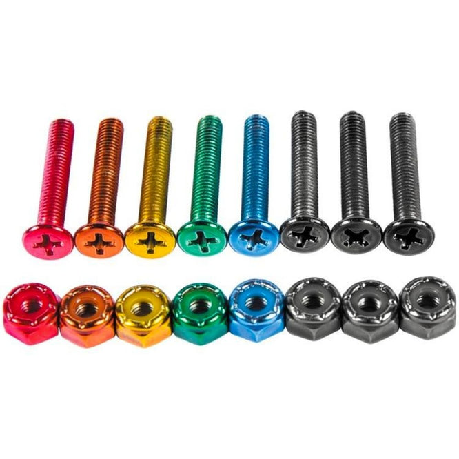 Colorful little buddies Anodized bolts phillips 1"