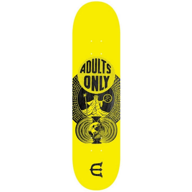 Adults Only Yellow 8.38" Skateboard Deck