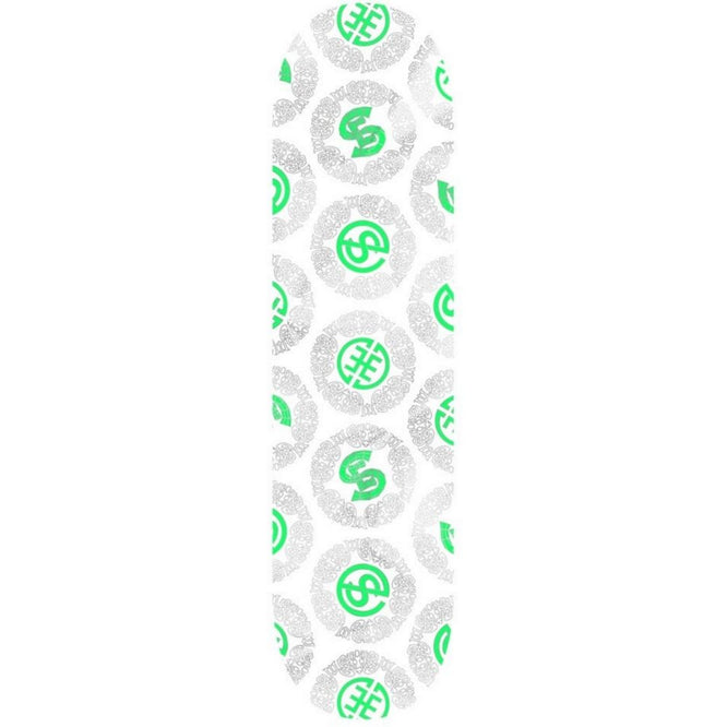 Circle Syndicate White 8.25" Skateboard Deck