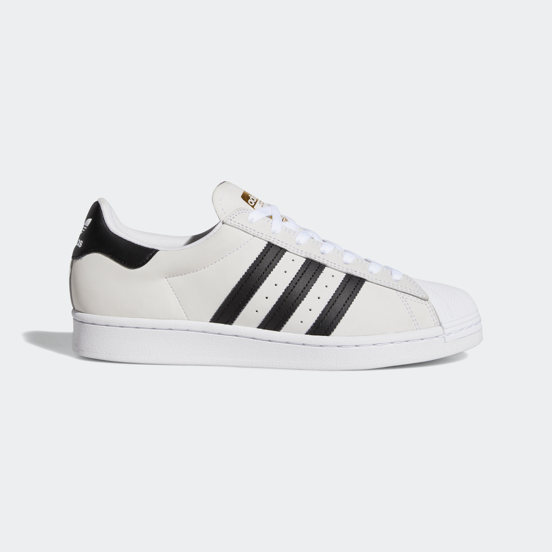 Adidas Superstar ADV Cloud White Core Black Gold Metallic Stoked Boardshop