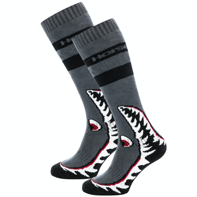 Shark Snowboard Socks Gray