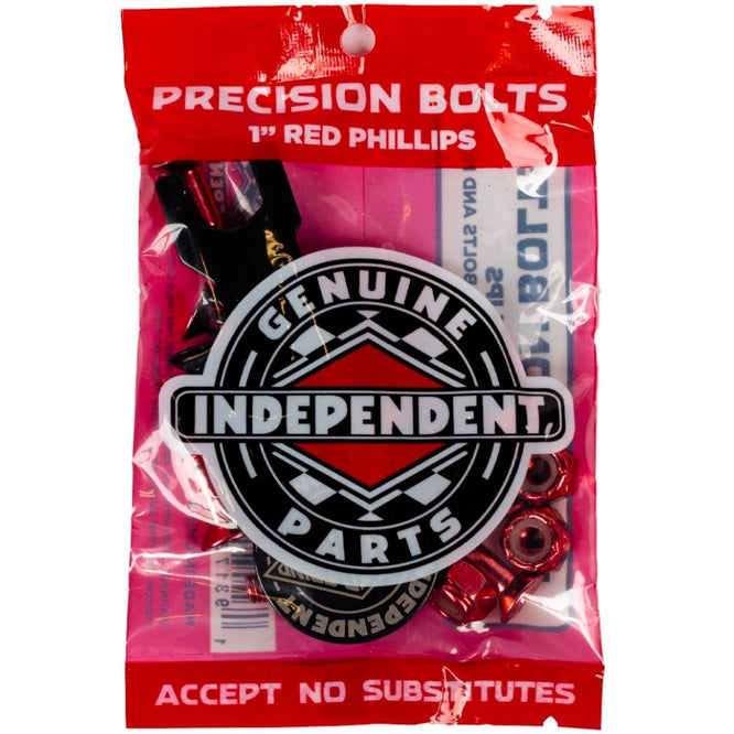Red/Black 1" Phillips Hardware Set With Tool